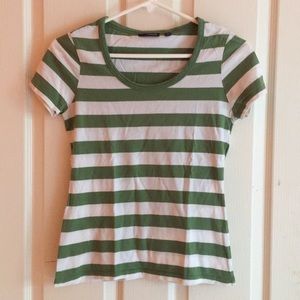 Green striped t-shirt